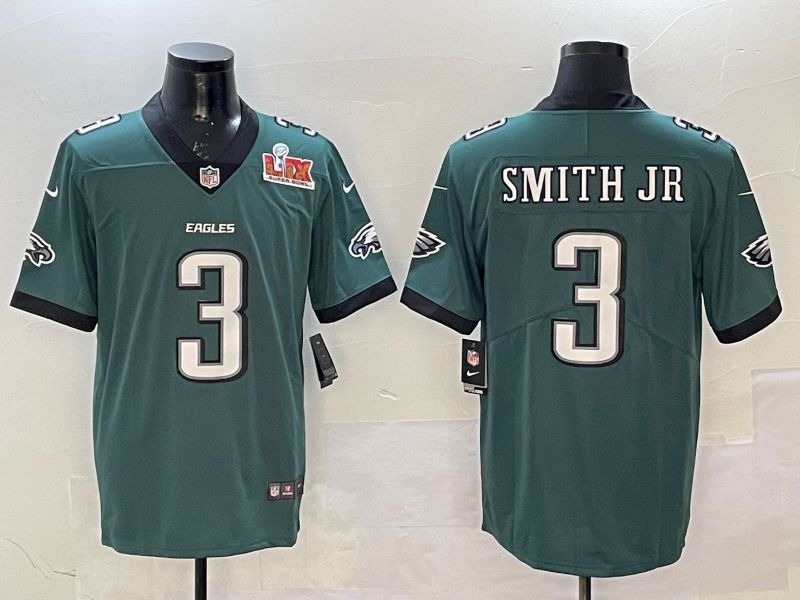 Men Philadelphia Eagles #3 Smith jr Green Second generation 2025 Nike Limited NFL Jersey style 2->philadelphia eagles->NFL Jersey